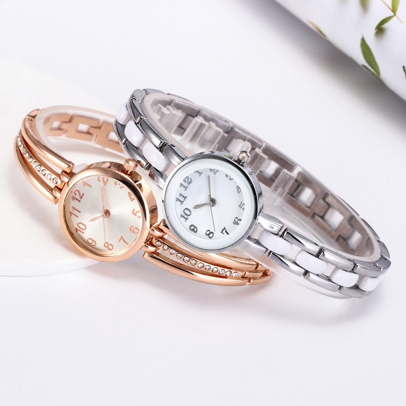 Mode Strass Horloges Vrouwen Luxe Roestvrij Stalen Armband Horloges Dames Quartz Jurk Horloges