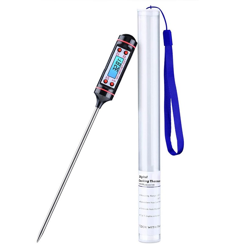 21Pcs Stainless Steel BBQ Tools Set Barbecue Grilling Accessories Utensils for Camping Party Outdoor Cooking BBQ Tools Kits: Only Thermometer