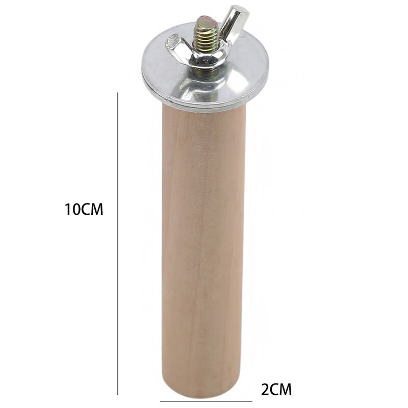 Percha para troncos de loros, perchero para mascotas, perchero, jaula para pájaros, práctico, novedad, suministros para mascotas: Wood color 2.0-10cm