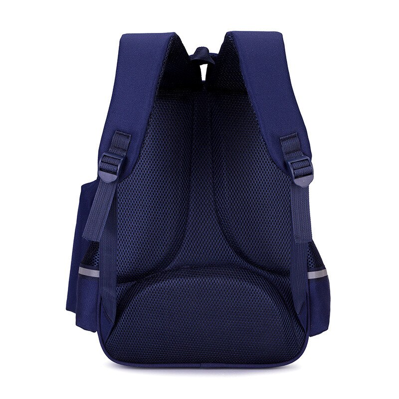 Cartoon Blue School Bags Backpack for Girls Boys Children Orthopedic Backpack Reflective Strip Mochila Infantil