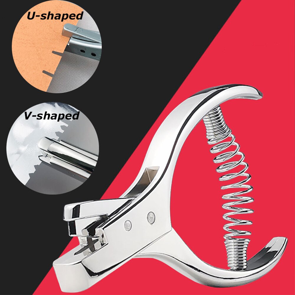 U-shaped Metal Steel Pattern Hole Notcher Sewing Pliers V-shaped Notch Punching Pliers Notch Punch Tailor Maker Tool