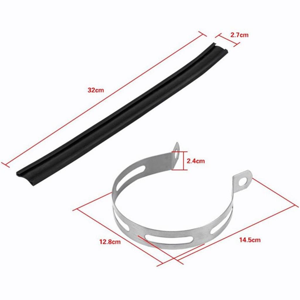 32CM Stainless Steel Motorcycle Exhaust Muffler Silencer Bracket Hanger Clamp Strap Mount Bracket Universal for Motorcycle