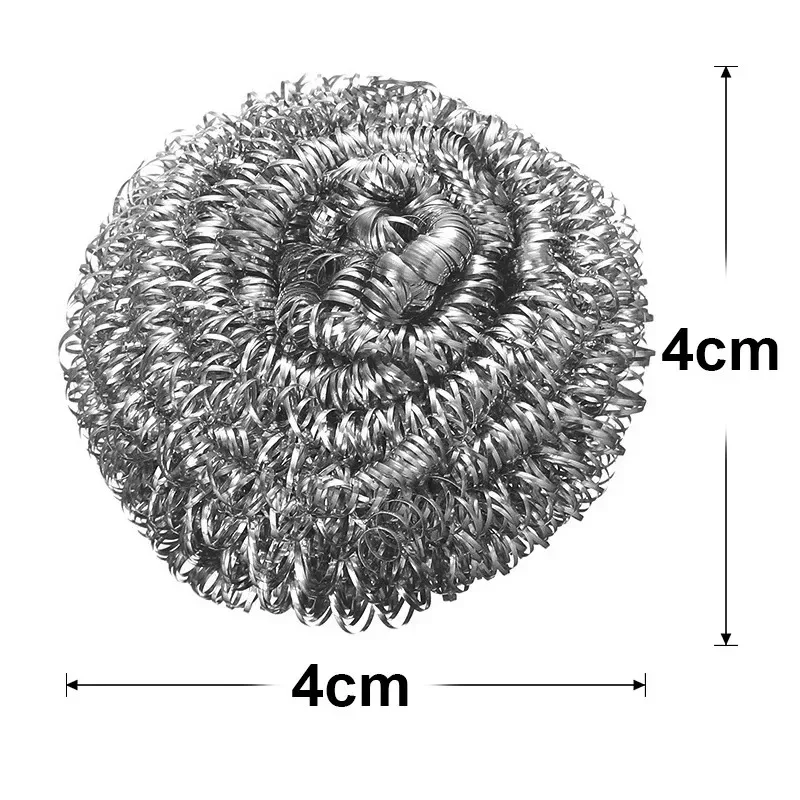 Brosse à boule métallique en acier inoxydable 50/1x, pour la vaisselle, les Pots, les poêles, le nettoyage des épurateurs, la cuisine domestique, nettoyeur de vaisselle, outils