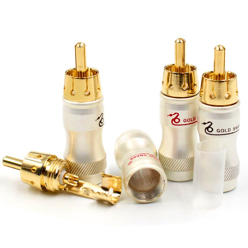 DIYLIVE Audio Plug RCA Lotus Plug Signal Plug Small aperture 5MM terminal