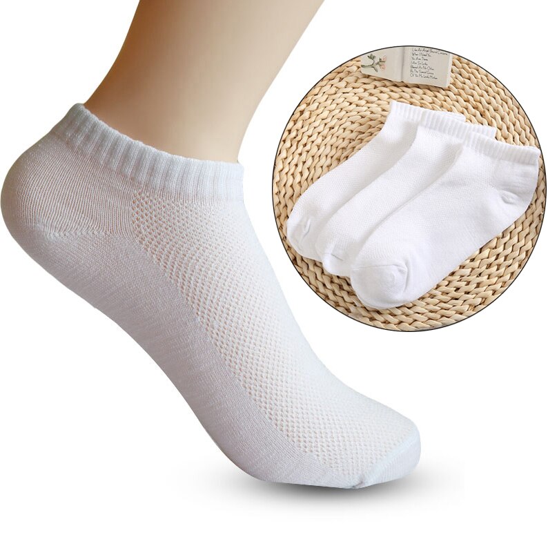 5 Paare Kurze Knöchel Socke lässig Atmungsaktive Sport Socken Herbst Frühling Laufschuhe Basketball Frauen Männer niedrig schneiden Sox Stiefel Socken: weiß / 1 paar