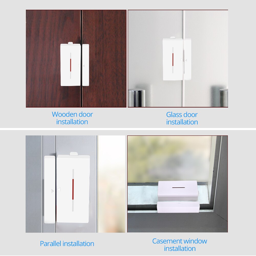 SONOFF DW1 433Mhz Door Window Sensor Magnetic Wireless Detector WIFI Alarm Security System Support RF Bridge Smart Switch Alexa