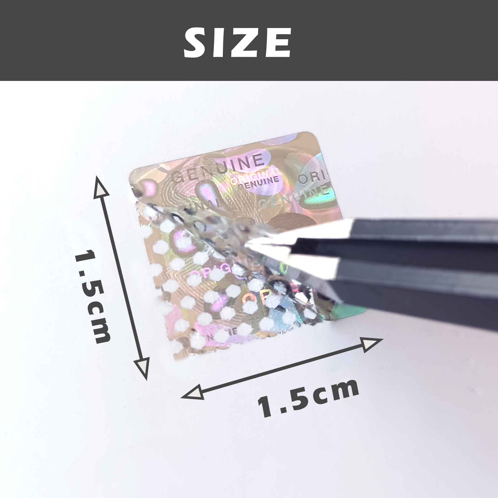 warranty void label sticker,security Authentic Guarantee seal sticker,hologram tamper proof sticker with serial number（1.5cm）