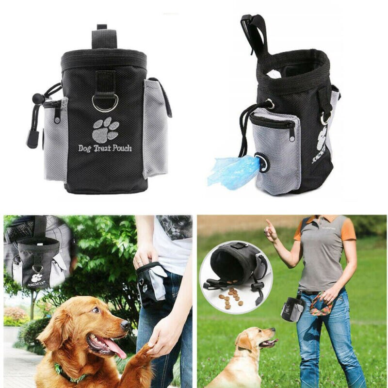 Pets Dog Puppy Obedience Training Treat Bag Feed Bait Food Snack Pouch Belt UK