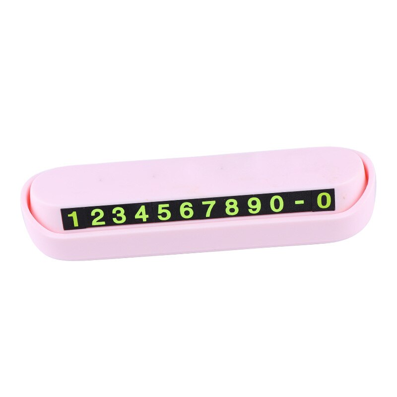 Cute Cartoon Doll Car Dashboard Decoration Temporary Parking Card Personality Parking Number Sign Girl's Day: E