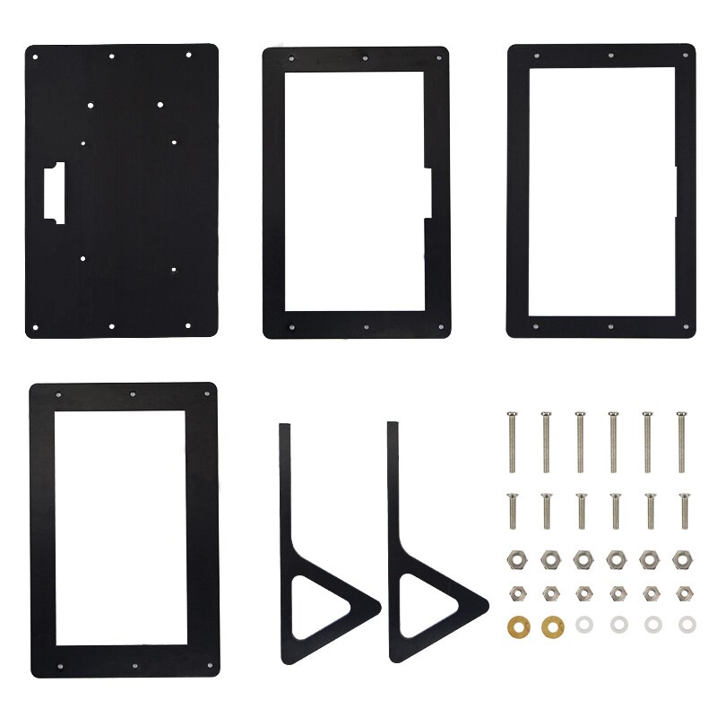 Soporte de pantalla LCD de 7 pulgadas para Raspberry Pi soporte de acrílico para Monitor RPI compatible con Raspberry Pi 4 modelos B/3B +/3B