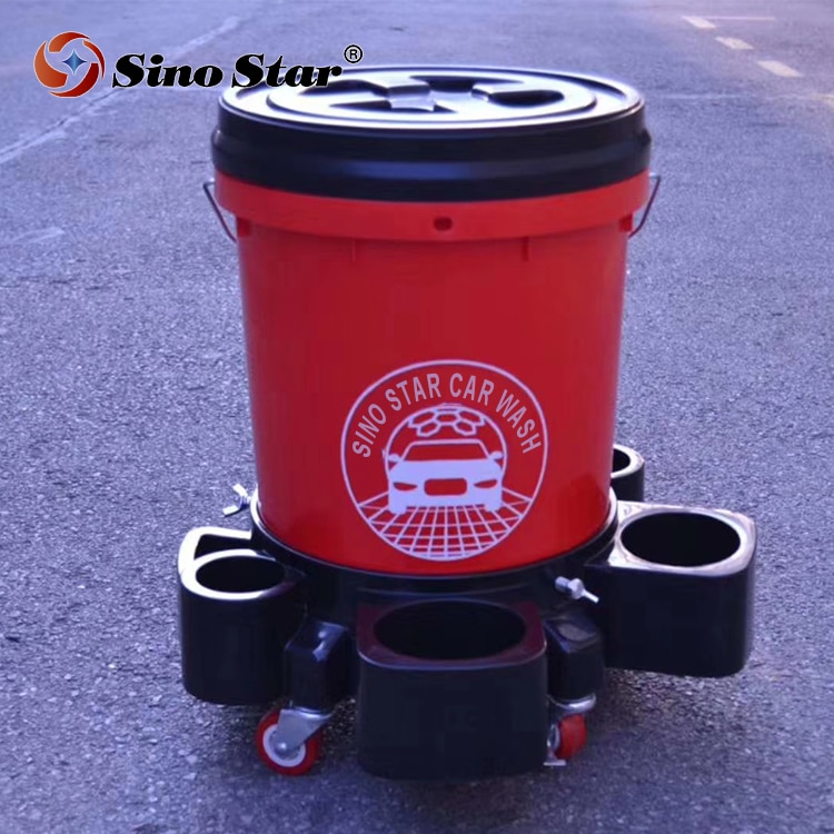 BJJN2 Plastic Multifunctional Car Wash Bucket With Grit Guard,Adjustable Tray For Auto Beauty