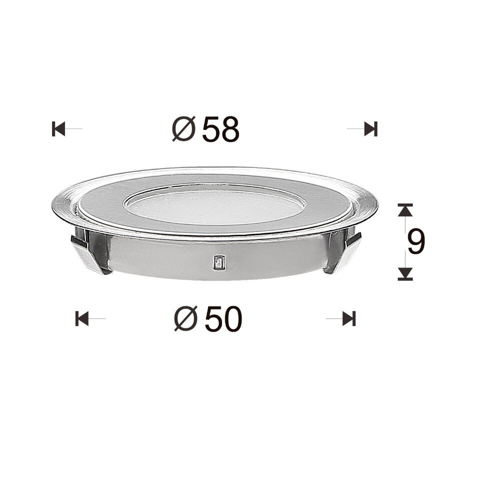 QACA 7 Lm SMD3350 LED pont lumière basse tension étanche IP67 plancher de bois étape LED dans le sol éclairage pour jardin extérieur B101