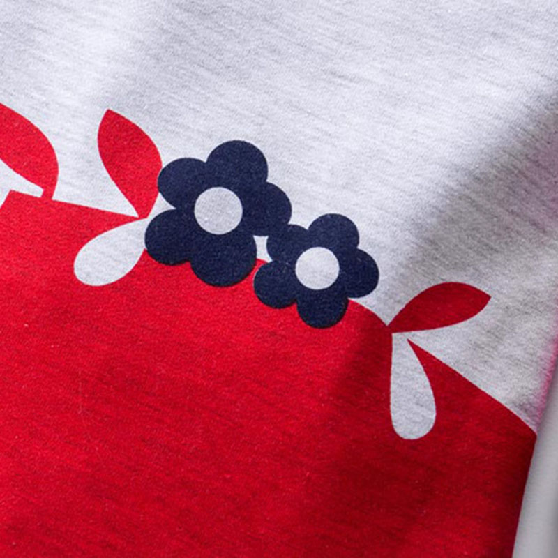 Meisjes winter warme jurk a-lijn vos trui jurken gebreide lange mouw o hals kinderkleding jurk 3-7 jaar