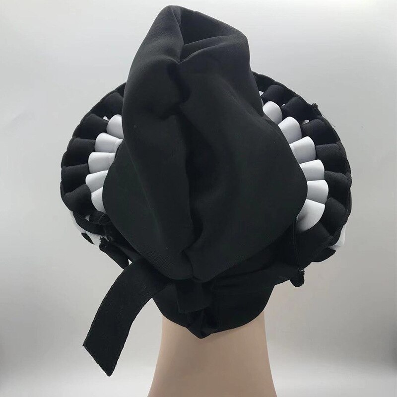 Double Color Handmade Auto Gele Head Ties Already Made Ladies Nigerian African Headtie Female Head Wraps Wedding Gele Headwear