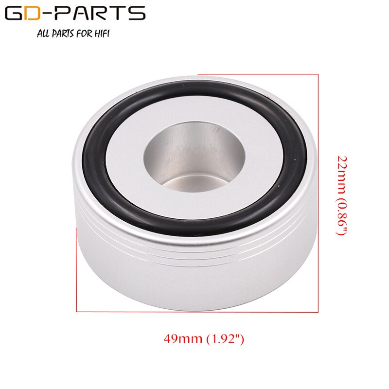 49mm Machined Solid Full Aluminum Hifi Speaker Feet Floor Stand CD Player Spikes Amplifier Machine Feet Turntable Stand Leg