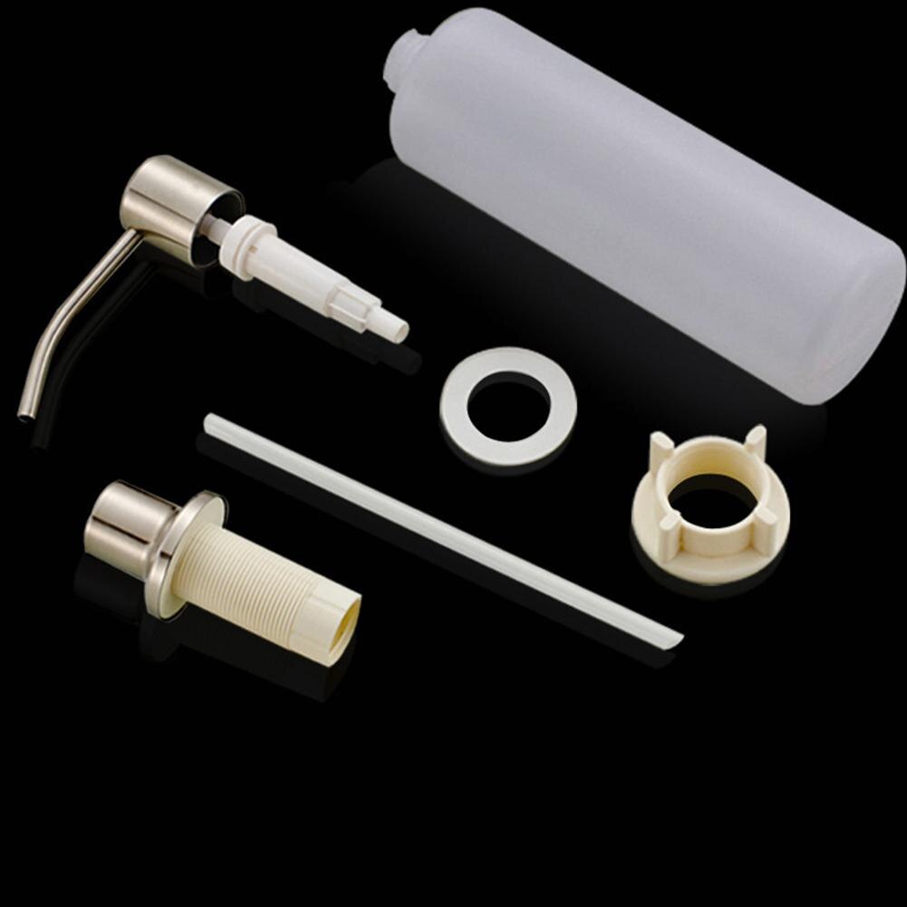 Plastic Soap Dispenser Bottle Sink Built-in Liquid Detergent Lotion Pump Bottle Under Sink Soap Dispenser Bathroom Accessories