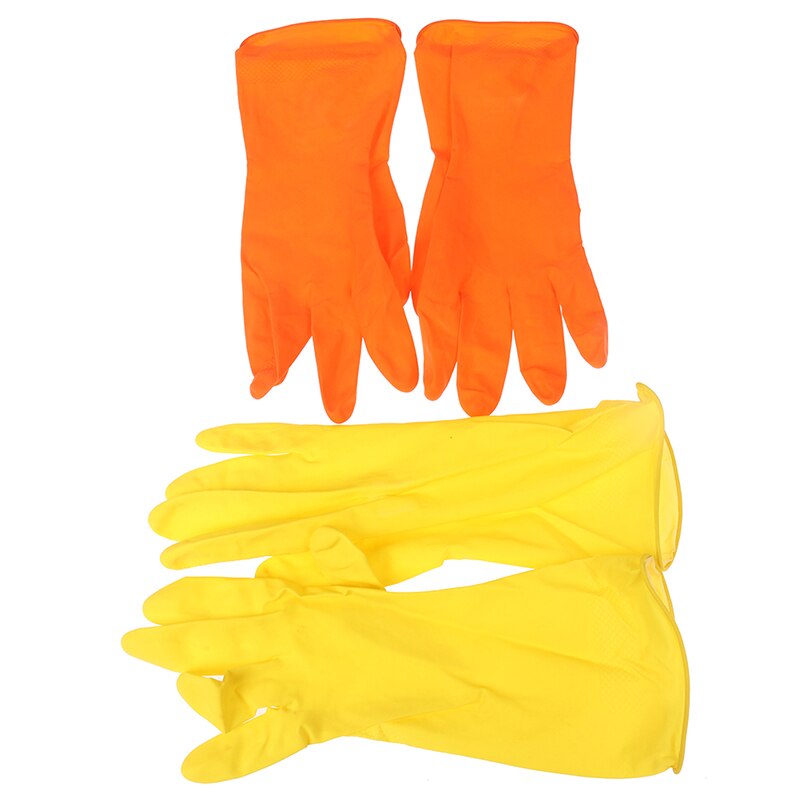 Guantes de silicona de manga larga, guantes para lavar la cocina, guantes para limpiar el hogar a prueba de agua de látex, además de guantes de lavado de PVC, Herramientas de limpieza