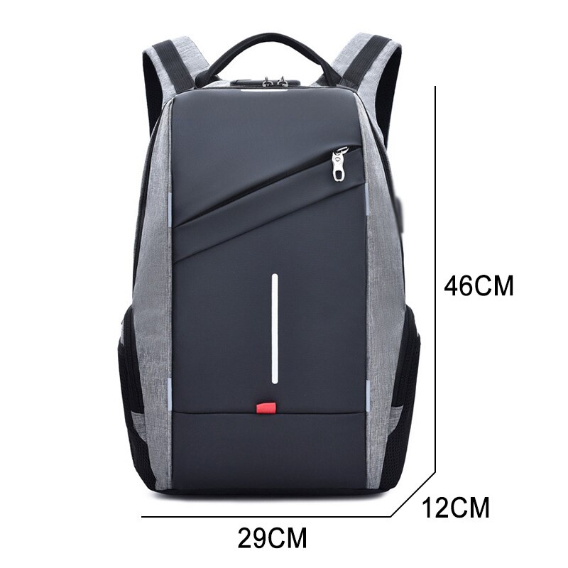 School Rugzak Anti Dief Mannen Rugzak Usb Opladen Laptop Rugzak Voor Vrouwen Schooltas 15.6 17 Inch Bagpack Mannelijke rugzak