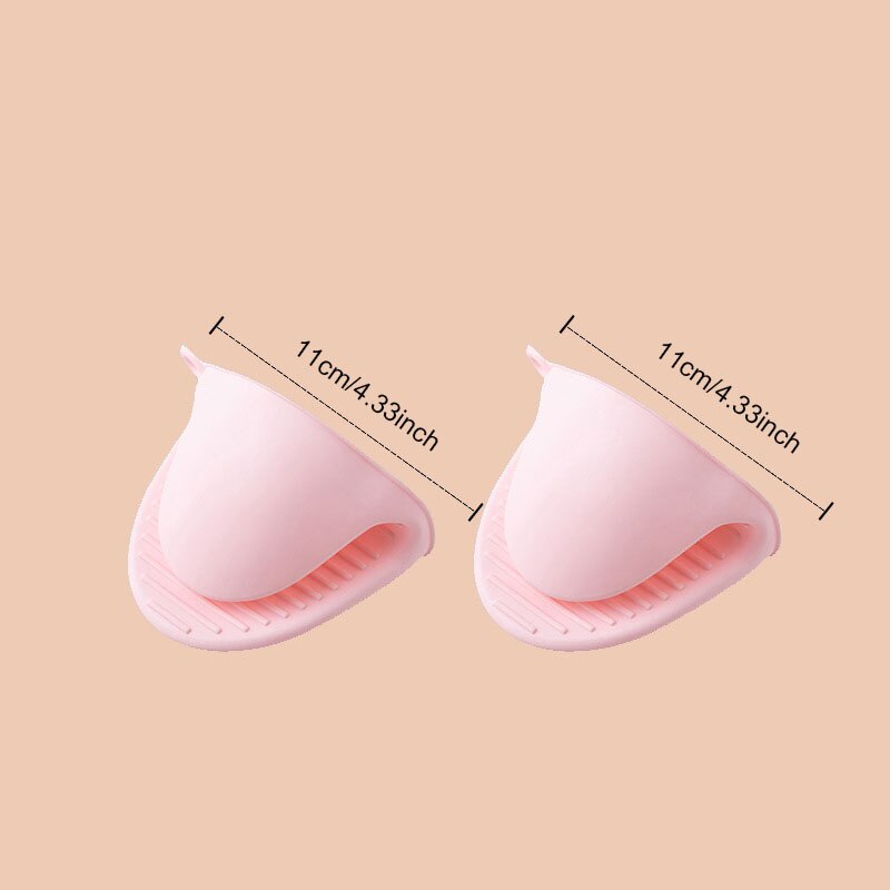 Hittebestendige Kom Houder Schotel Klem Pot Pan Grijper Clip Anti-Brandwonden Opvouwbare Kom Clip Tang Keuken Gereedschap Accessoires item: A Pink