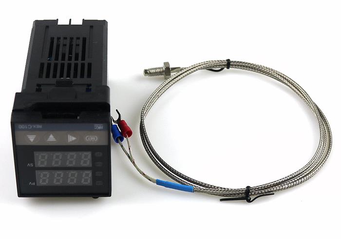 Walfront 0 ℃ ~ 1300 ℃ allarme digitale REX-C100 Dual Digital Termostato LED PID Temperatura Relè uscita AC 110 V-240 V