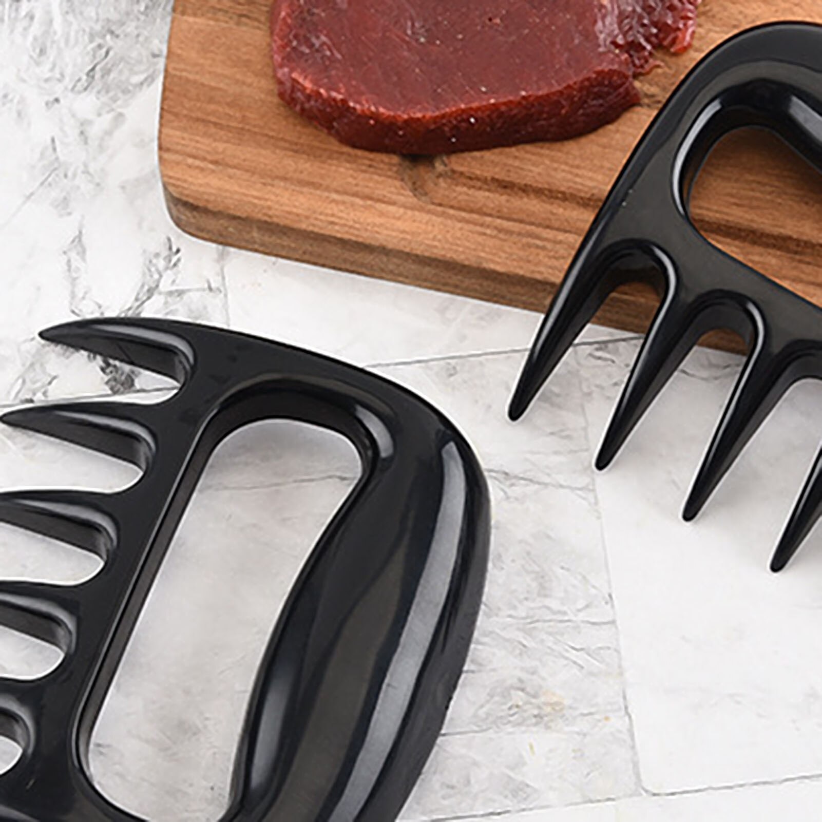 Tassform gaffeltång dra köttklohanterare grill kök verktyg