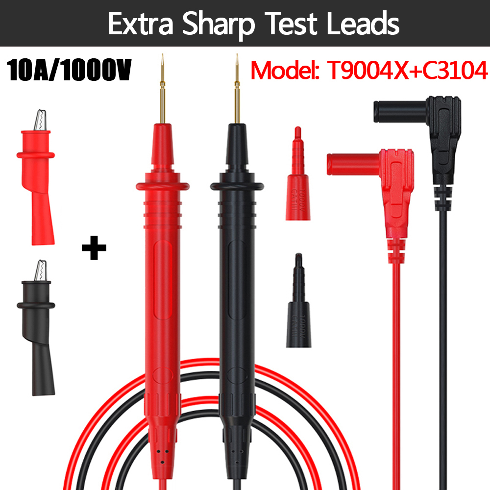 Universal Multimeter Probe 20A 1000V Probe Test Lead Digital Multimeter Pointer Multimeter Tester Lead Probe Wire Pen Cable: Orange