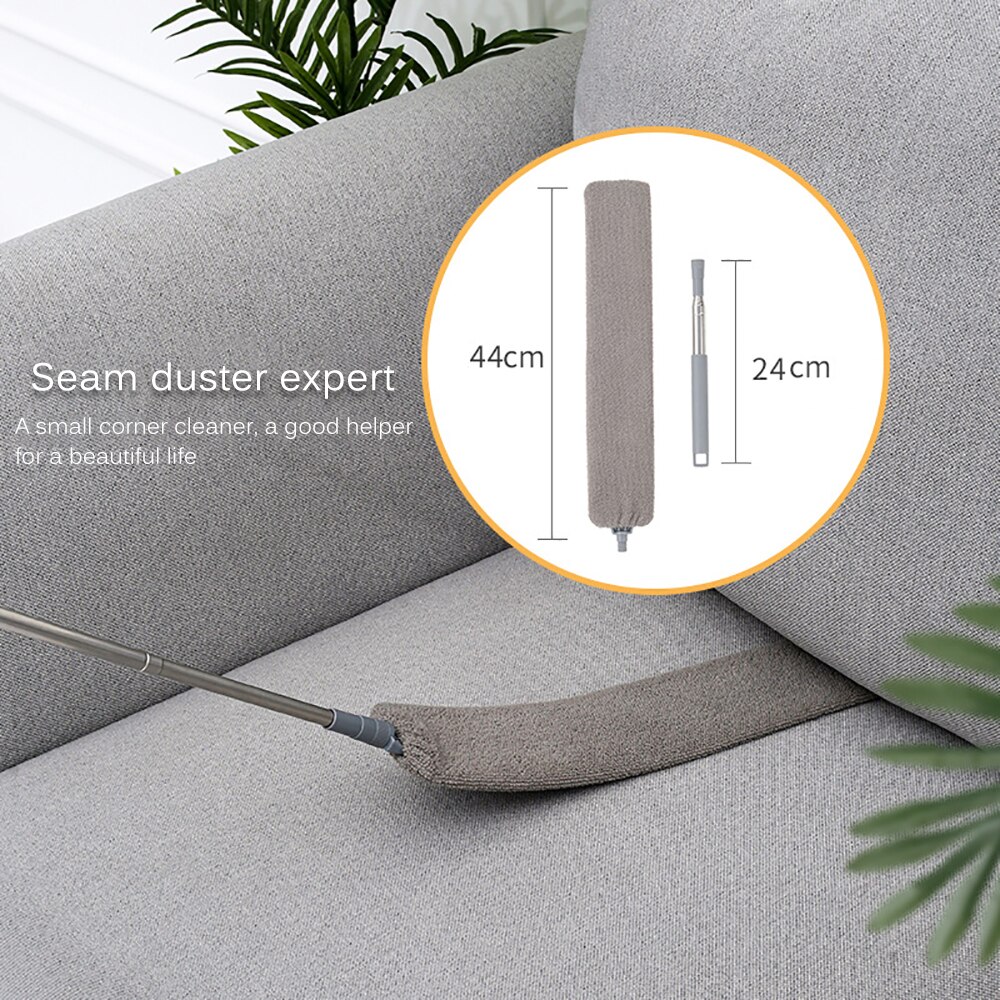 Removable Long Crevice Dust Brush Washable Telescopic Dust Mites Cleaning Tools Artifact Cleaning Dust Household Cleaning Window