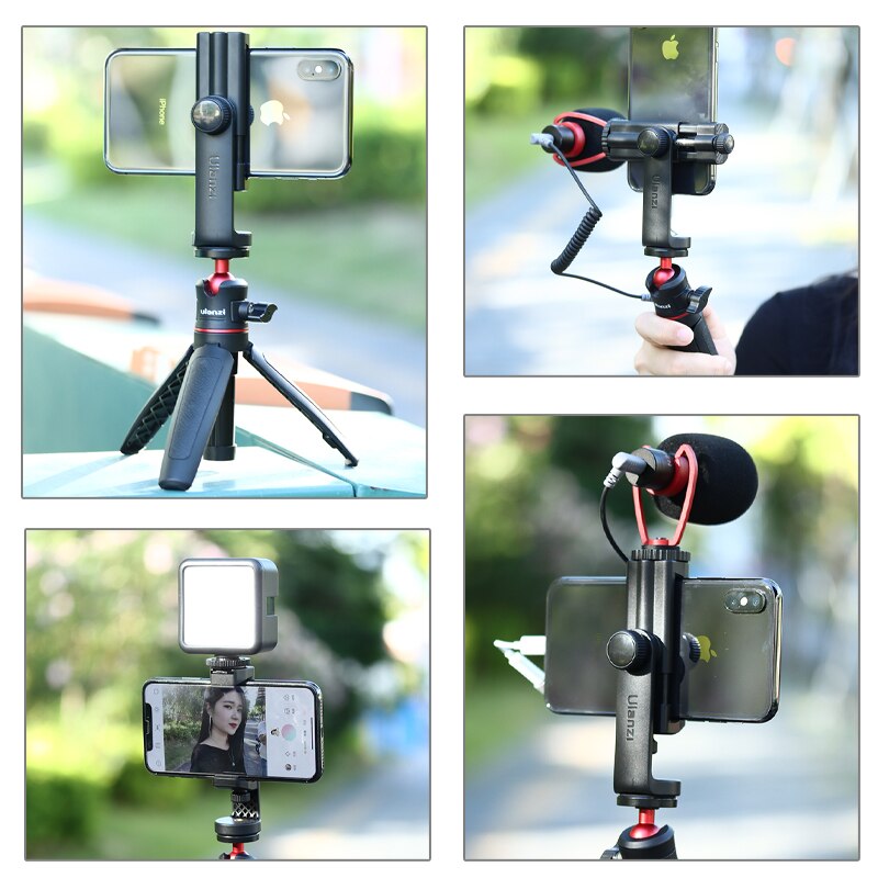 Ulanzi ST-17 Universele Smartphone Tripod Mount Verticale Schieten 360 Rotatie Telefoon Mount Houder Voor Iphone Android