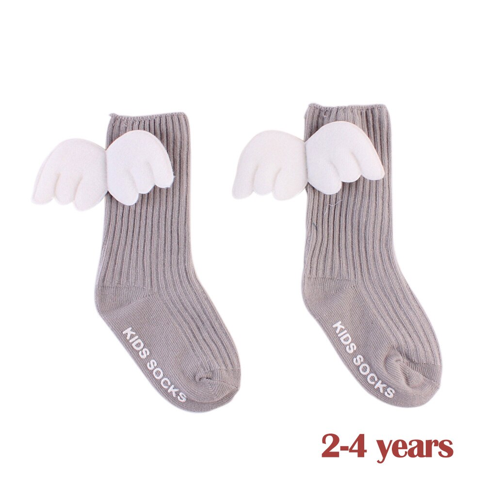 Baby Nette Engel FlüGel Arten Socken Kleinkind Nicht-Unterhose Baby Mädchen Kurze Socken 0 zu 48 monate 0 zu 2 jahre alt Baby: grau 2-4Y