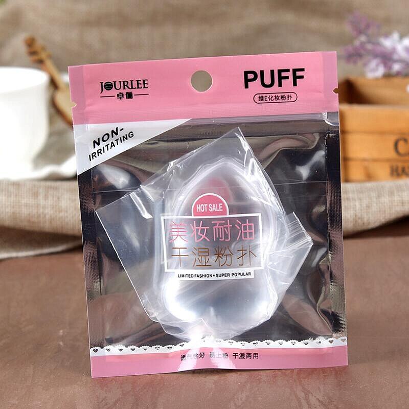 Gennemsigtig silikone kosmetisk puff silica pulver puff svamp ansigtsblanding puff bb creme pulver makeup værktøj