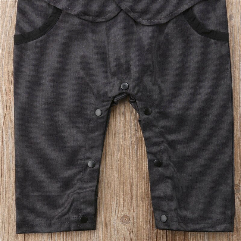 Emmababy Newborn Baby Boy gentleman Romper Cotton boys Suit Party Rompers Jumpsuit Outfit Playsuit Romper