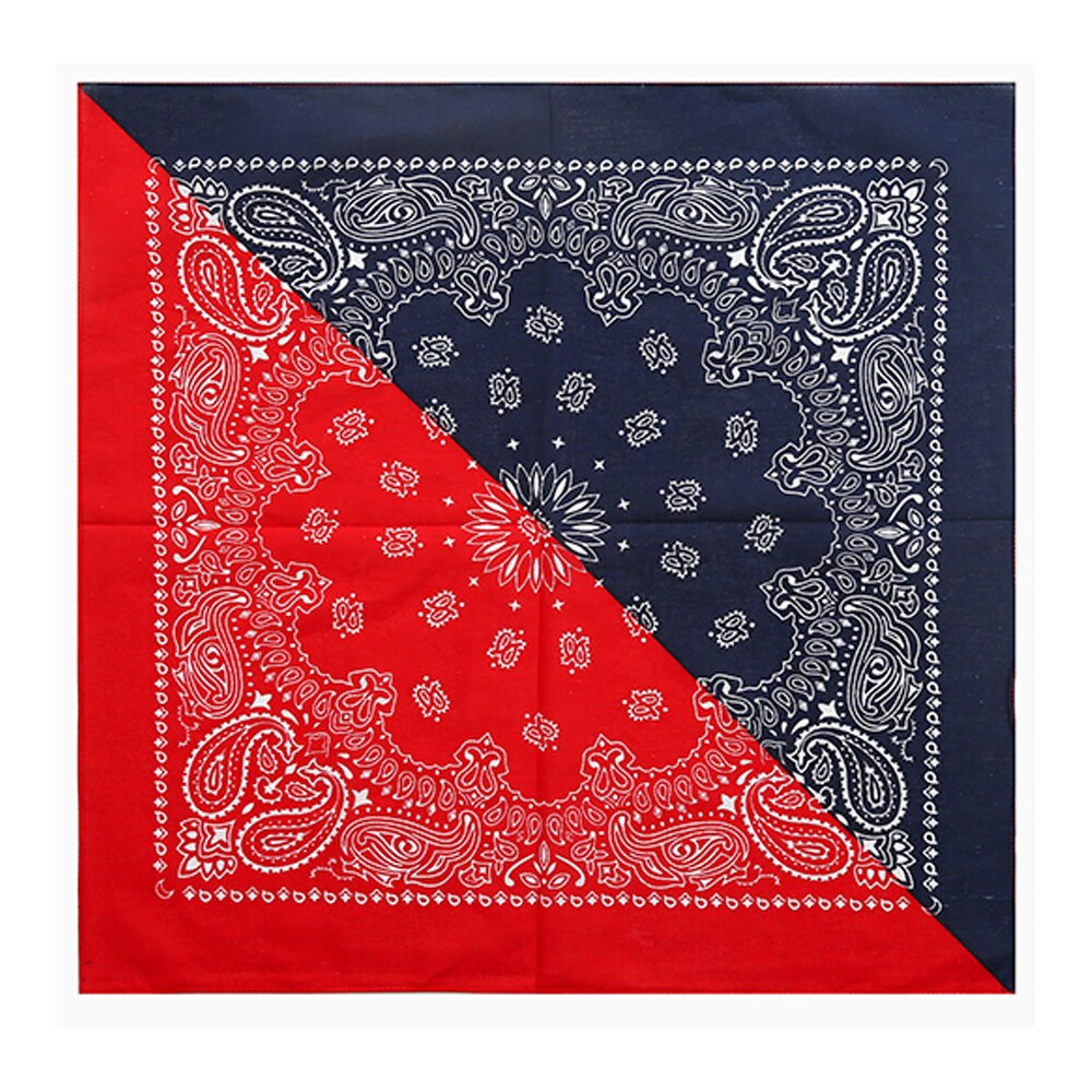 Neue Hip Hop 100% Baumwolle Bandana Square Schal 55cm * 55cm Schwarz Rot Paisley Stirnband Gedruckt Für frauen Männer Jungen Mädchen: B