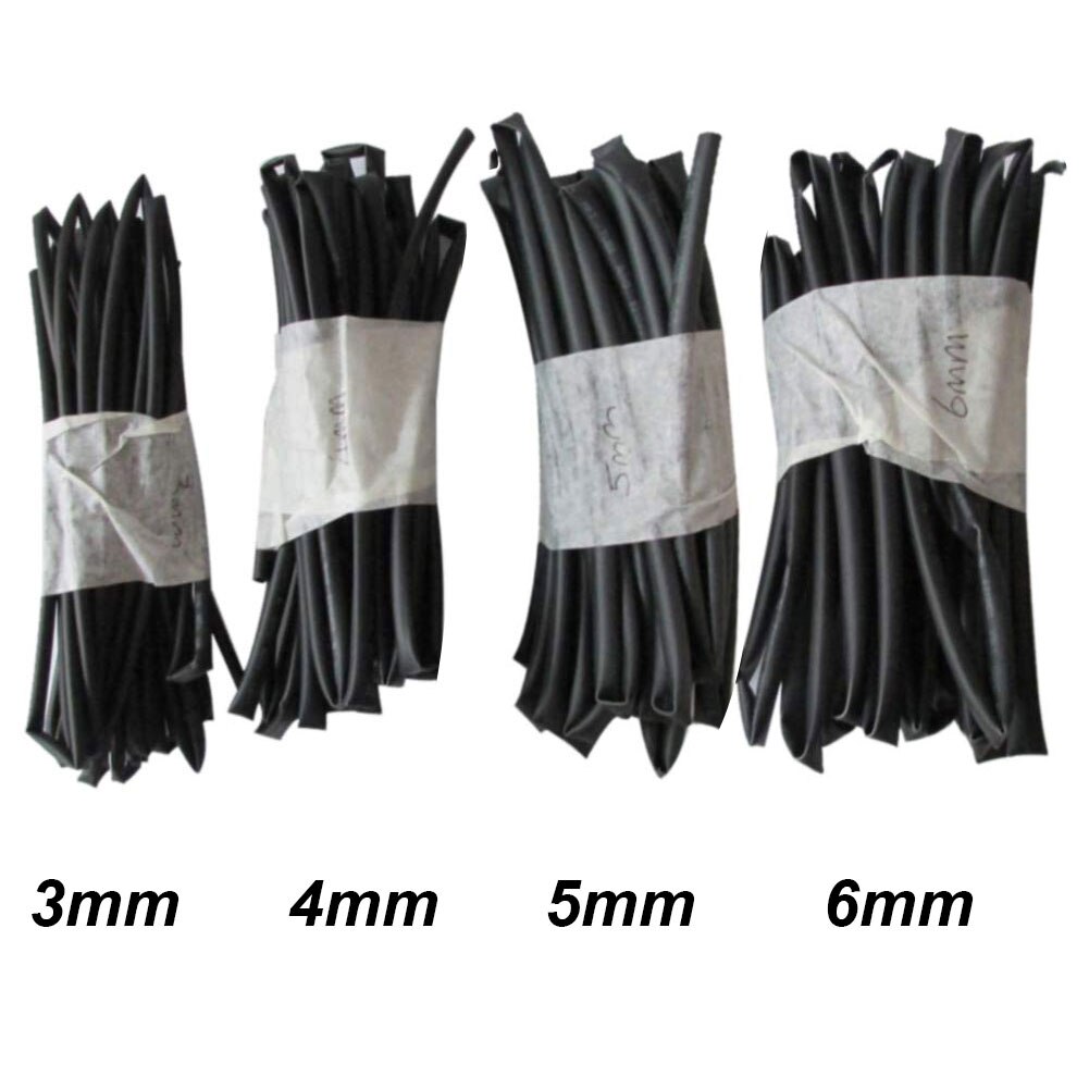 4 × 1 Meter Lengtes Krimpkous Buis Draad Verbinden Assortiment 3-6Mm 4X1 Meter lengtes Krimpkous 3Mm 4Mm