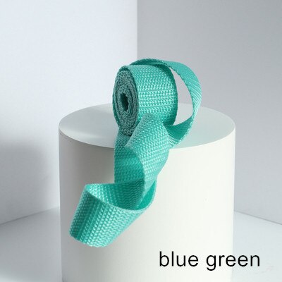 Rugzak Accessoires Schooltas Met Kleur Canvas Tas Met 2.5Cm Breed Touw Platte Riem Singels Riem Touw Riem: blue green