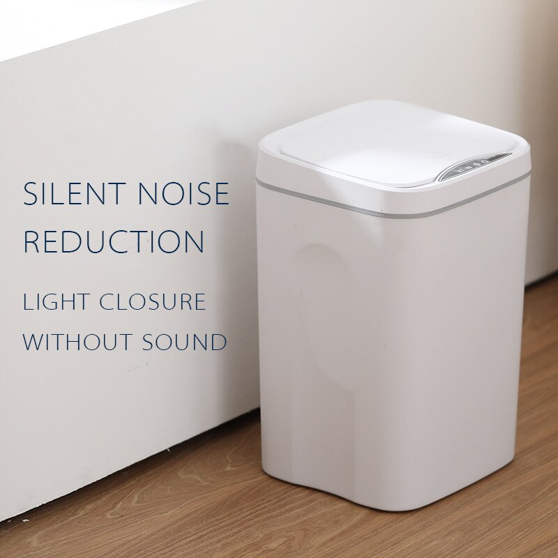 16L Smart Trash Can Automatic Induction Dustbin Infrared Sensor Waste Bin For Kitchen Bath Home Intelligent Electric Garbage Bin