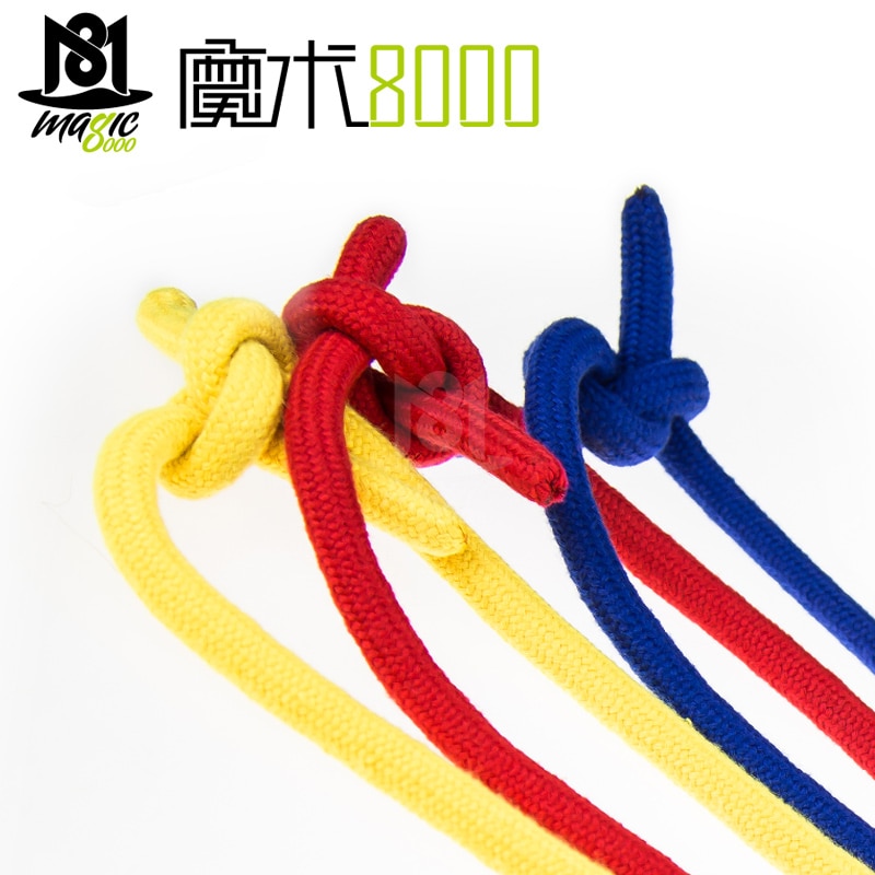 Precision Packaging Three Strings Three Color Linking Ropes Magic Trick Red Yellow Blue Rope Magic Props Close-Up Funny