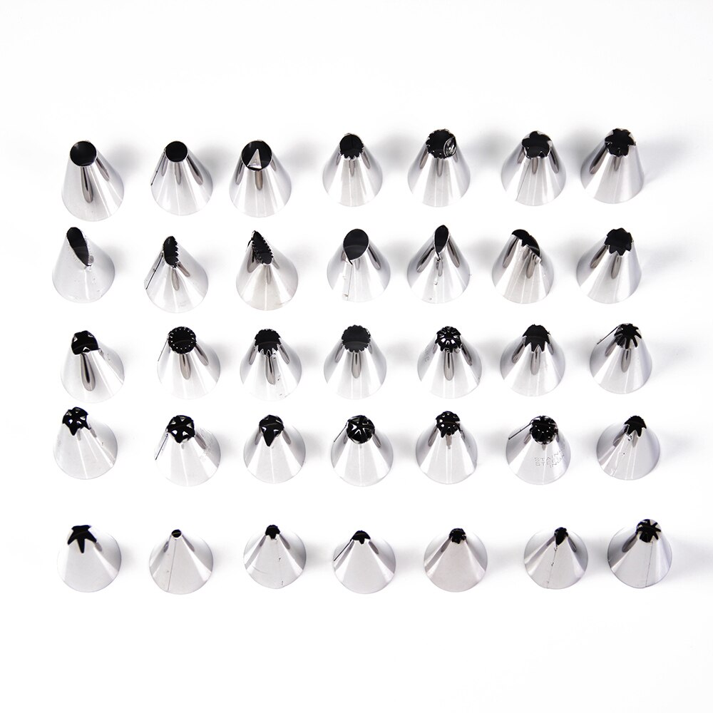 35 stks/set Roestvrij Icing Piping Nozzle Tips/Cake Decorating Tool Sets