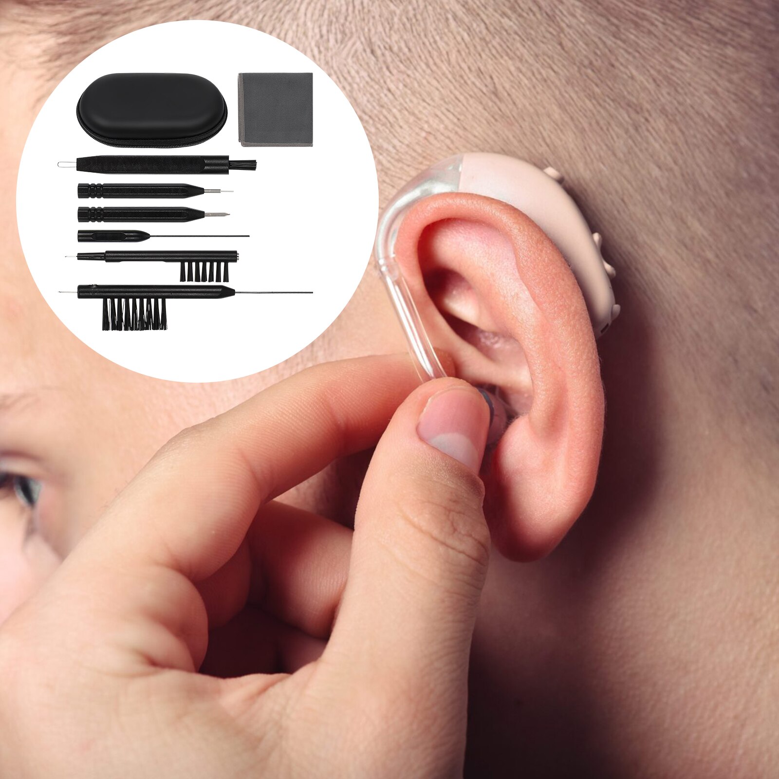 ULTECHNOVO 1 Set Hearing Aid Cleaning Rods Brushes... Grandado