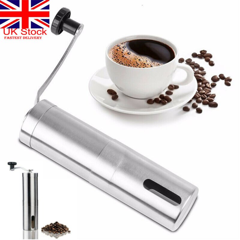 Metalen koffiemolen mini roestvrij staal handmatige handgemaakte koffiebonen braammolen molen keuken koffiegereedschap