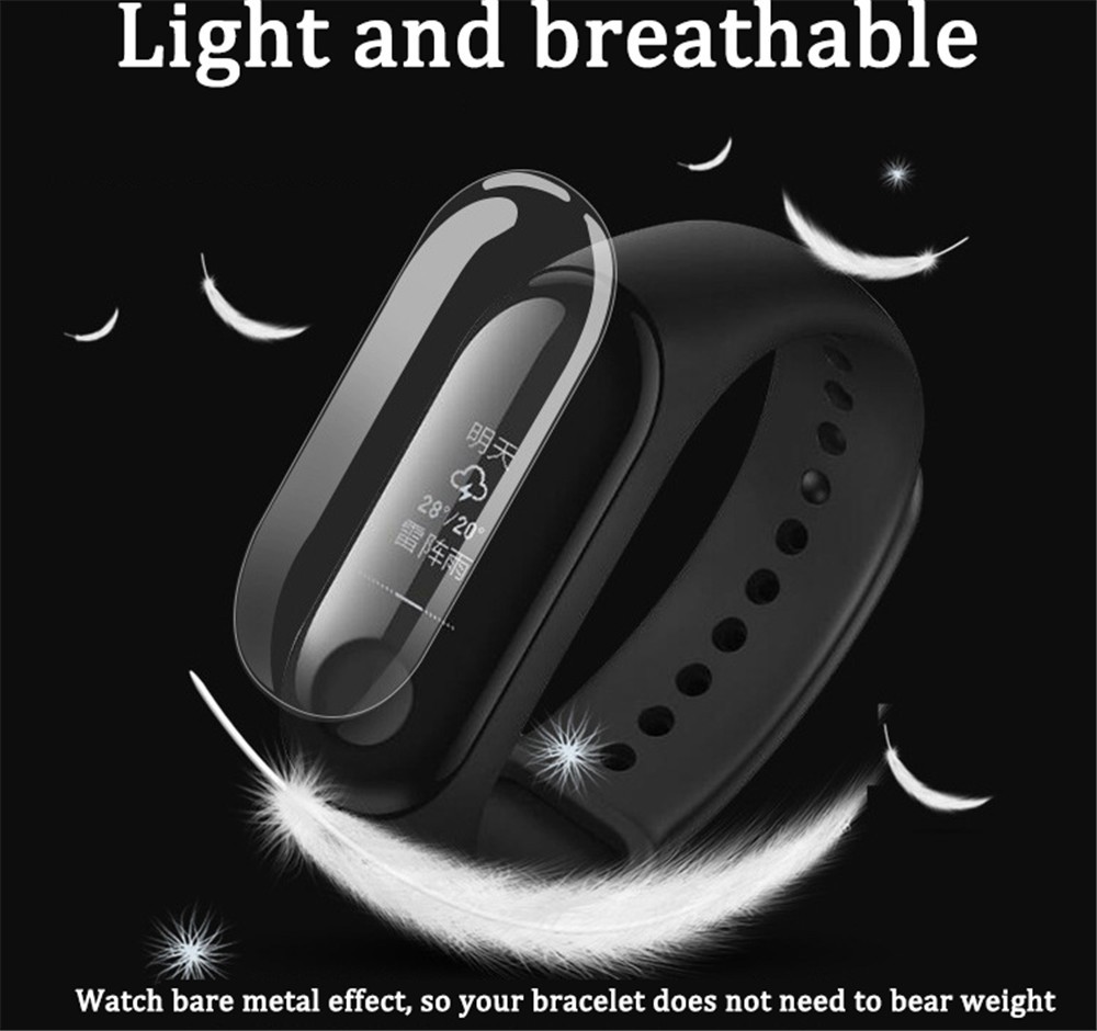 Film Hydrogel de protection plein écran pour Xiao mi bande 4 3 Pro mi band4 Film de protection anti-déflagrant accessoires HD