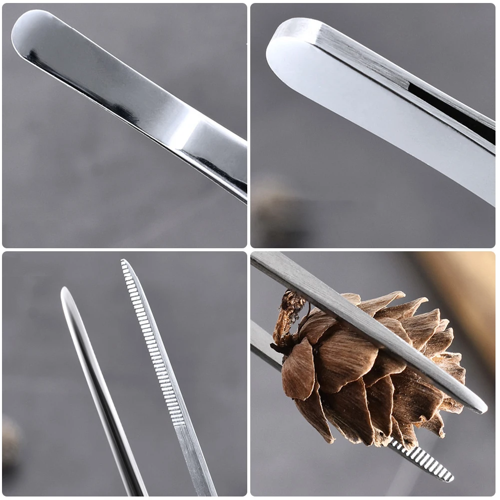 Pinzas de cocina, utensilios de cocina, pinzas para barbacoa, pinzas para alimentos, pinzas para jefe de cocina, portátiles de acero inoxidable para Picnic, barbacoa, cocina