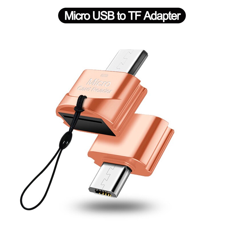 Typ C Zu Micro-SD TF Adapter OTG Speicher Kartenleser Für PC Samsung Micro USB Zu Micro-SD Adapter Konverter Für Laptop Macbook: Micro to TF-Rosegold