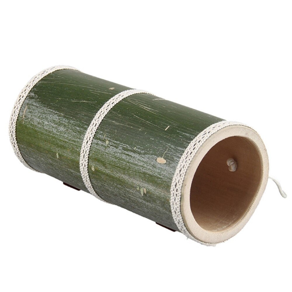 Tunnel en bois de bambou pour Hamster, Tube exquis, couleur aléatoire, 1 pièce