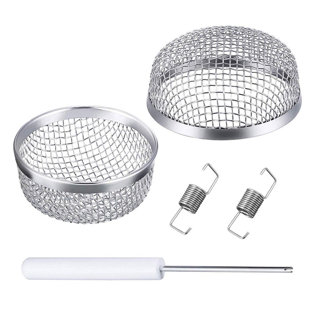 Iztoss 2- pack flygande insektsnät rv ugnsventilkåpa 2.8 tums nät i rostfritt stål med byte av installationsverktyg