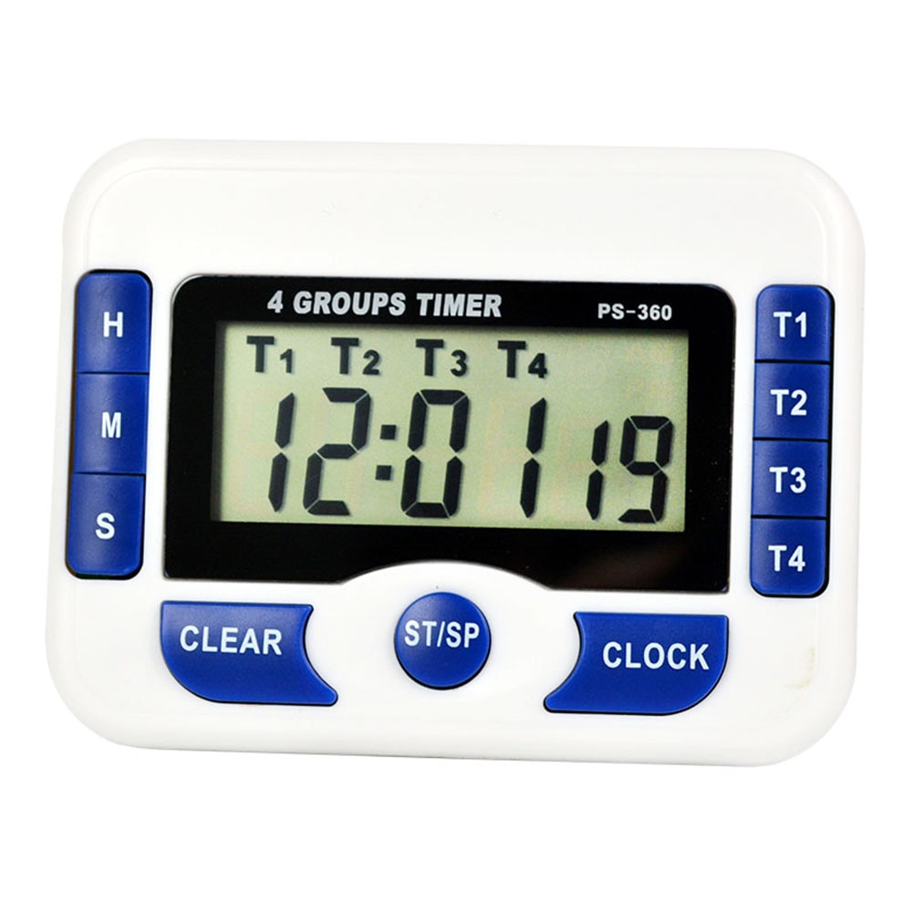 Magnetisk digitalt ur sæt 4 grupper kanal alarm timer digital nedtælling 99 timer 59 min elektronisk nedtælling stopur timere