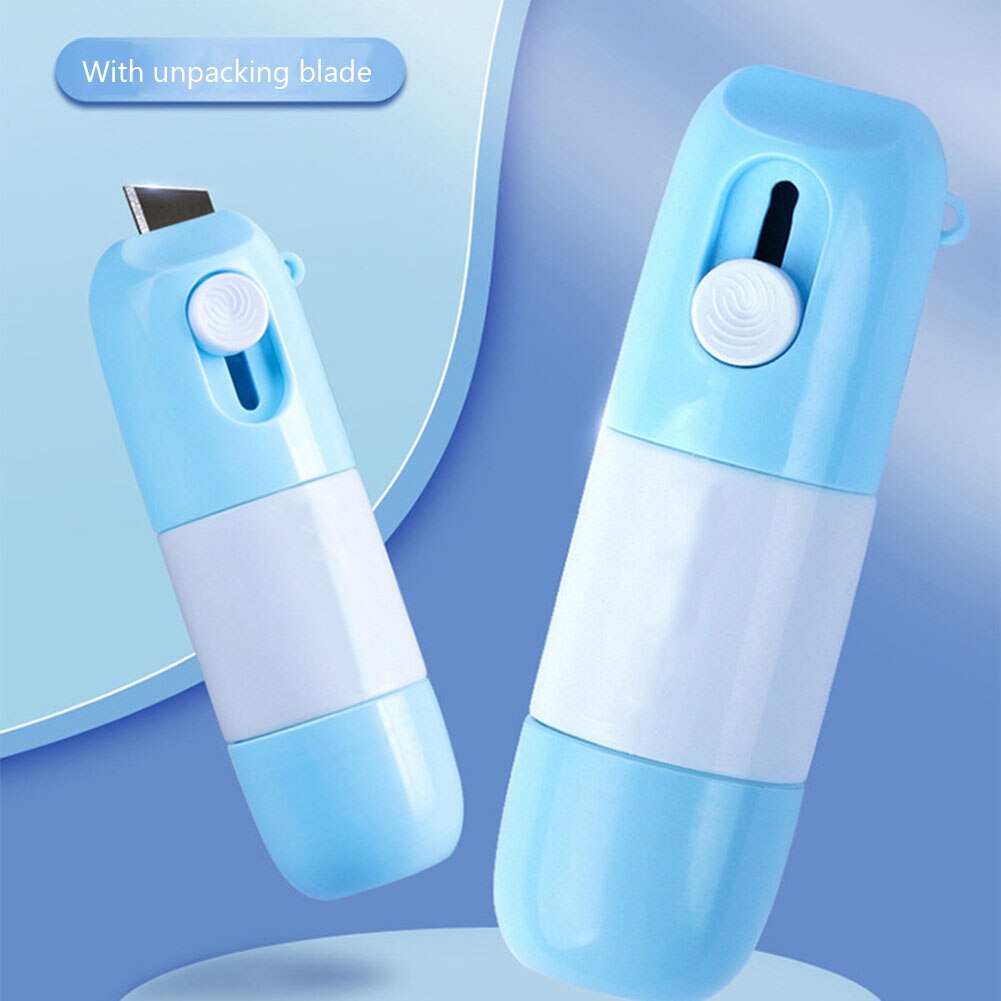 1pc Thermal Paper Correction Fluid with Unboxing Knife Durable Thermal Paper Data Identity Protection Fluid Thermal Paper Eraser