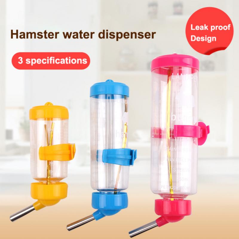 Bebedero para hámster de 80ML y 125ml, botella pequeña para mascotas, suministros para hámster, bebedero para mascotas