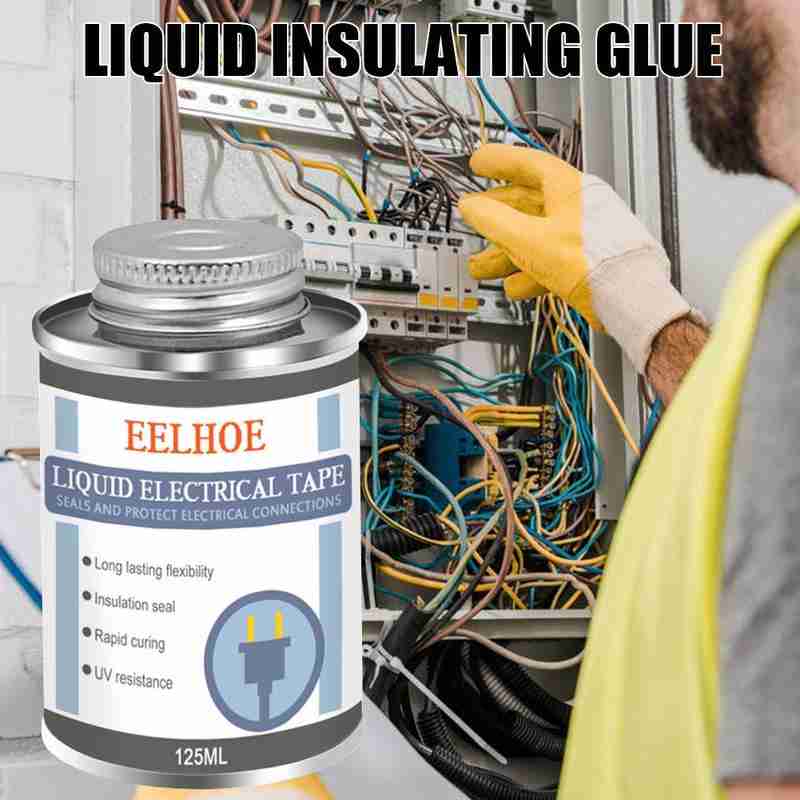 125Ml Vloeibare Isolatie Elektrische Tape Buis Plakken Tape Waterdicht Fast Dry Elektrische Anti-Uv Apparatuur R4F2
