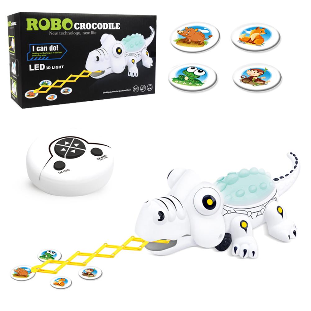 Dragon Toy 2.4G Wireless Remote Control Predator Electric Toy with Light Sound: White