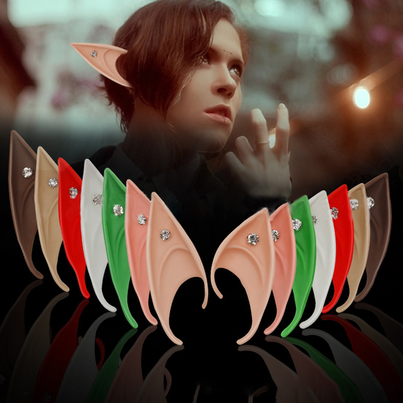 Mysterieuze Elf Oren Strass Decoratie Engel Feeën Cosplay Party Kostuum Accessoires DIY Zacht en Onschadelijk Volwassen Kinderen Speelgoed